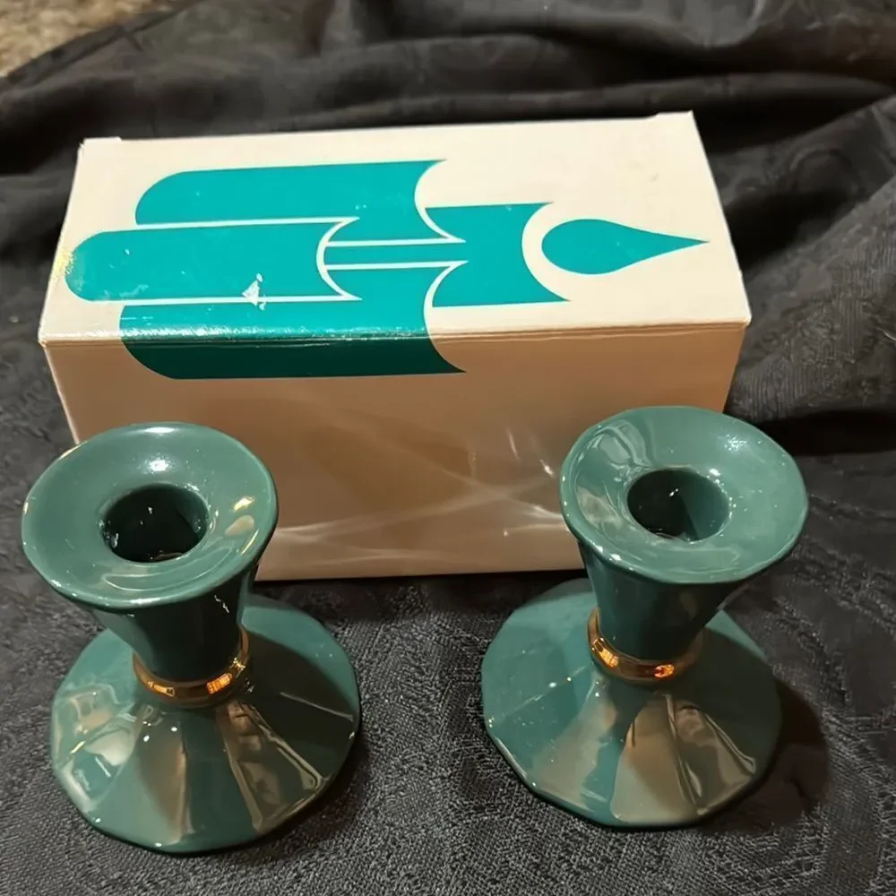 Partylite greenbriar taper holder green Candle Holders - Picture 5 of 7